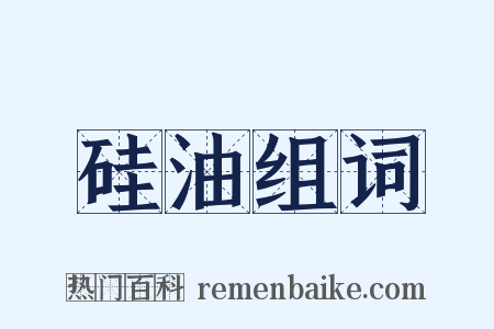 硅油组词是什么意思的图片